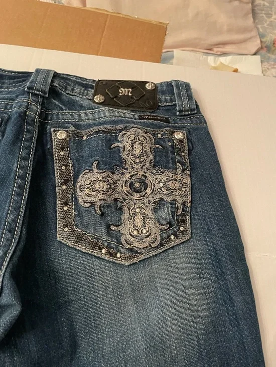 Miss Me Women’s Dark Blue Bootcut Jeans - Picture 4 of 13